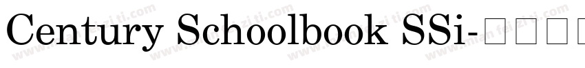 Century Schoolbook SSi字体转换